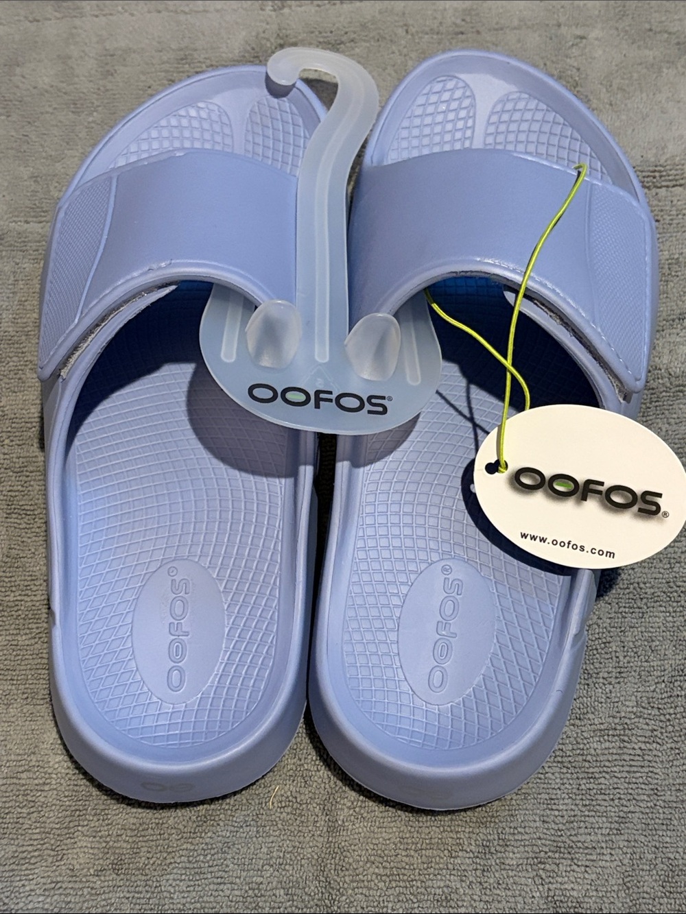 NWT OOFOS Unisex Neptune Blue Recovery Slide Sandals. 
Men’s 9/Women’s 11